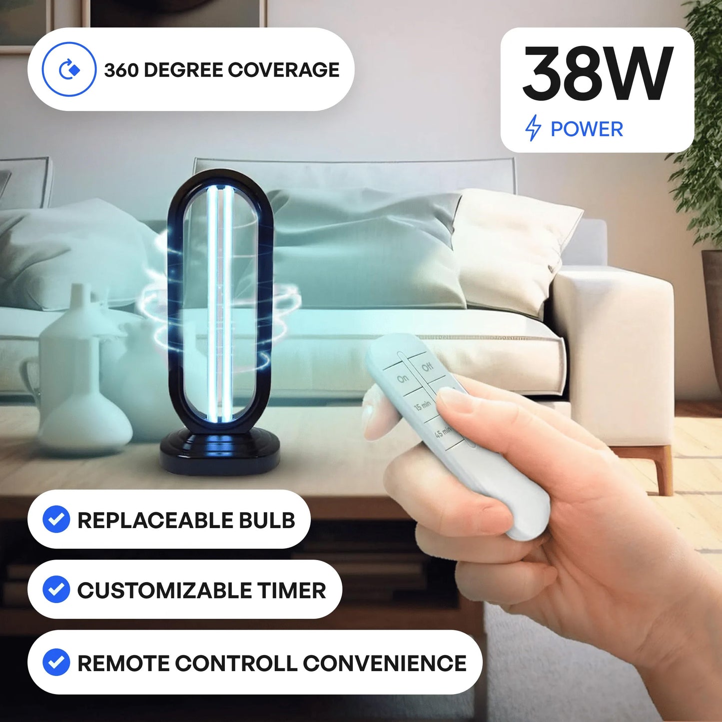 EMPIRIYA™- PureGuard UV Home Disinfection Tower