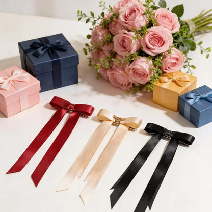 Silk Ribbon Magnetic Bow