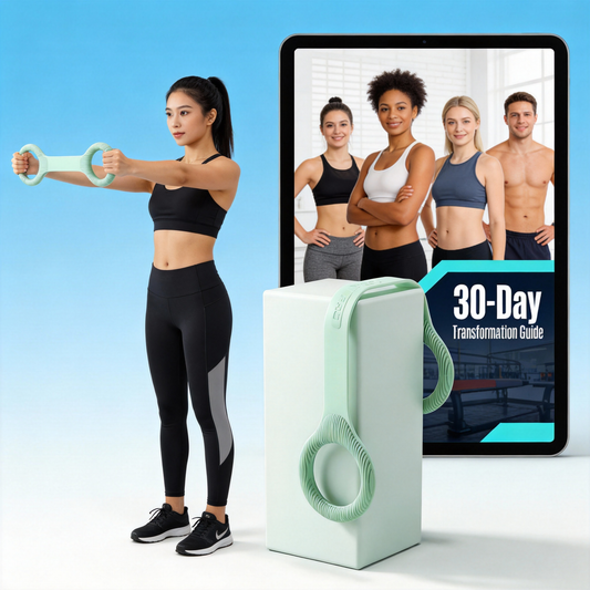 ShapeLoop Figure 8 Resistance Bands with 30-Day Transformation Guide