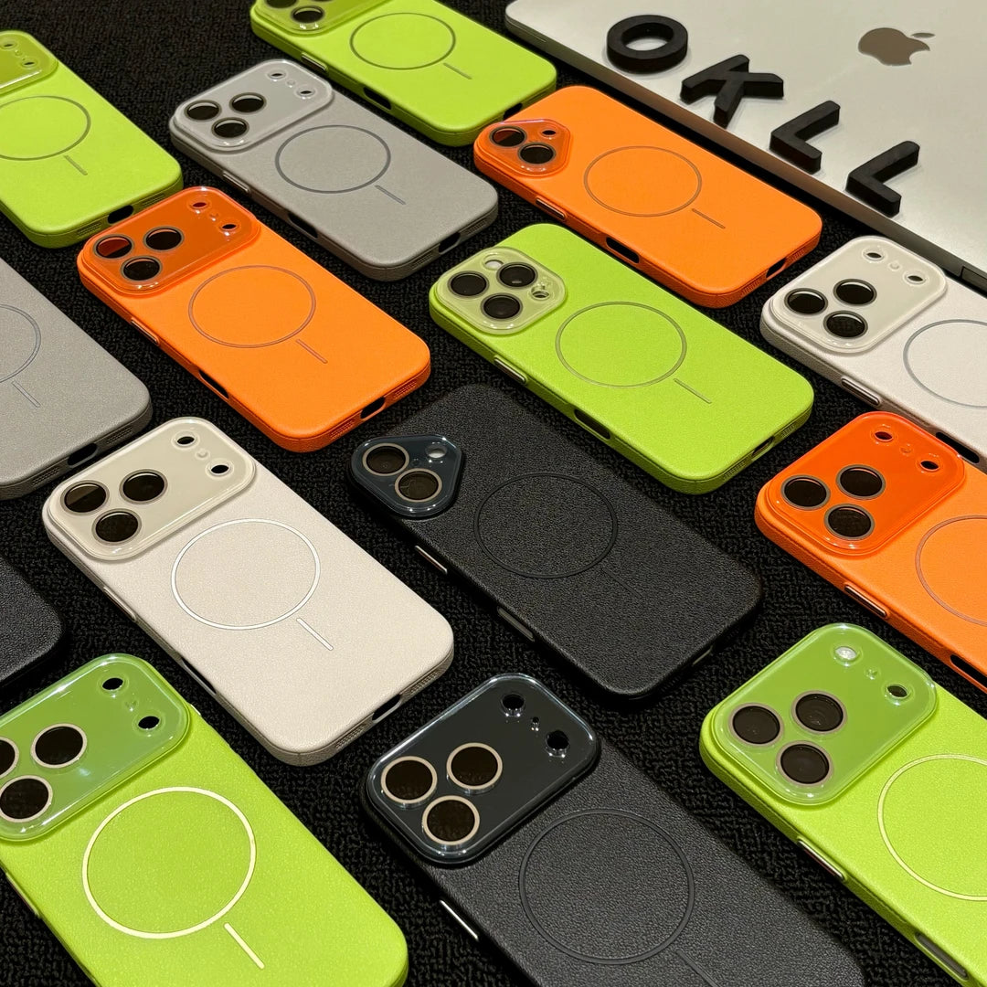 The Textured Leather MagSafe Case